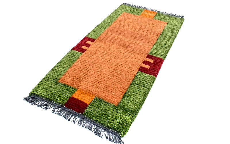 Nepal Teppich 140 x 70 cm - mehrfarbig