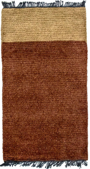 Nepal Teppich 140 x 70 cm - braun