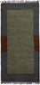 Nepal Teppich 140 x 70 cm - grau