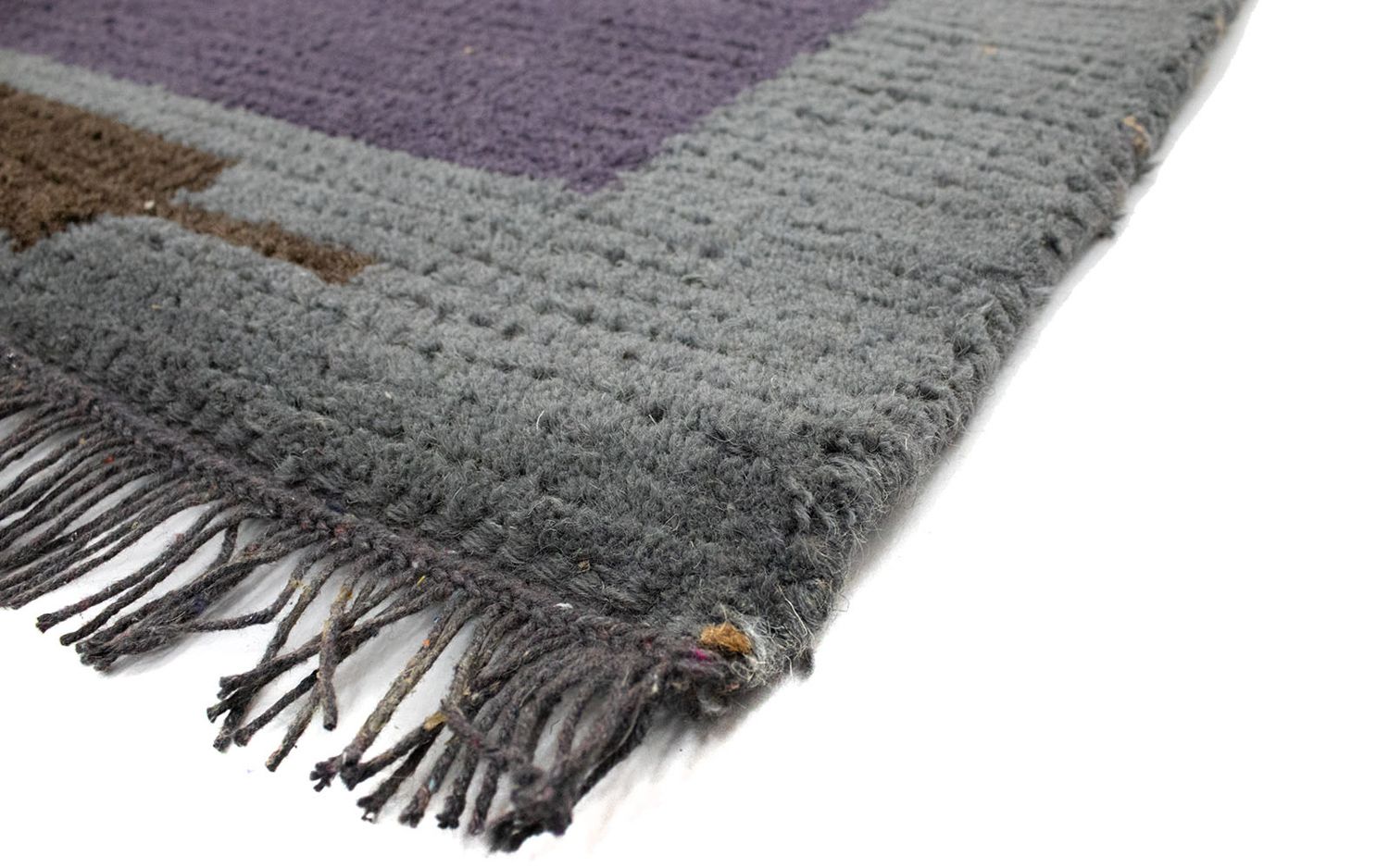 Nepal Teppich 140 x 70 cm - lila