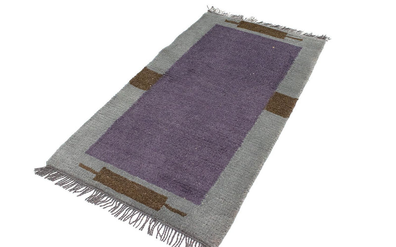 Nepal Teppich 140 x 70 cm - lila