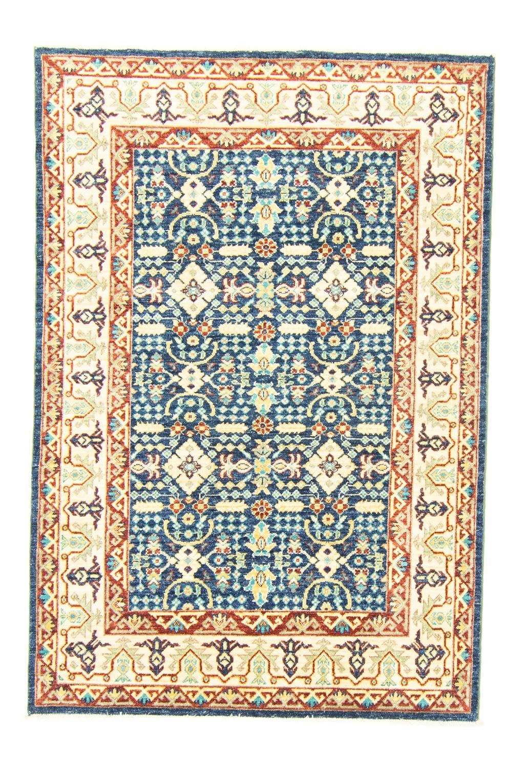 Ziegler Teppich 180 x 123 cm - blau