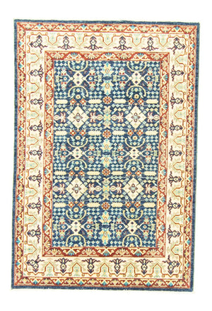 Ziegler Teppich 180 x 123 cm - blau