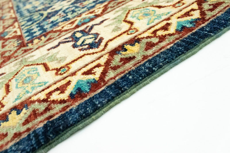 Ziegler Teppich 180 x 123 cm - blau