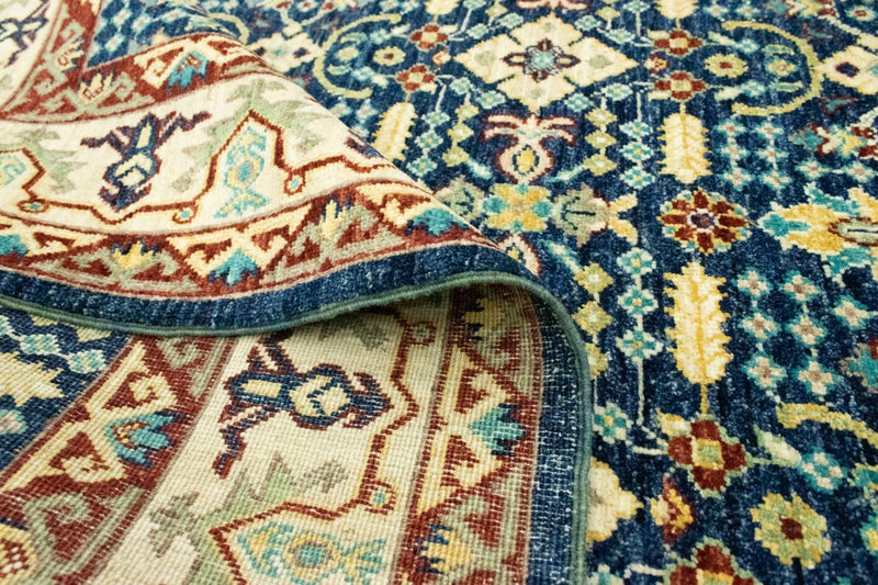 Ziegler Teppich 180 x 123 cm - blau