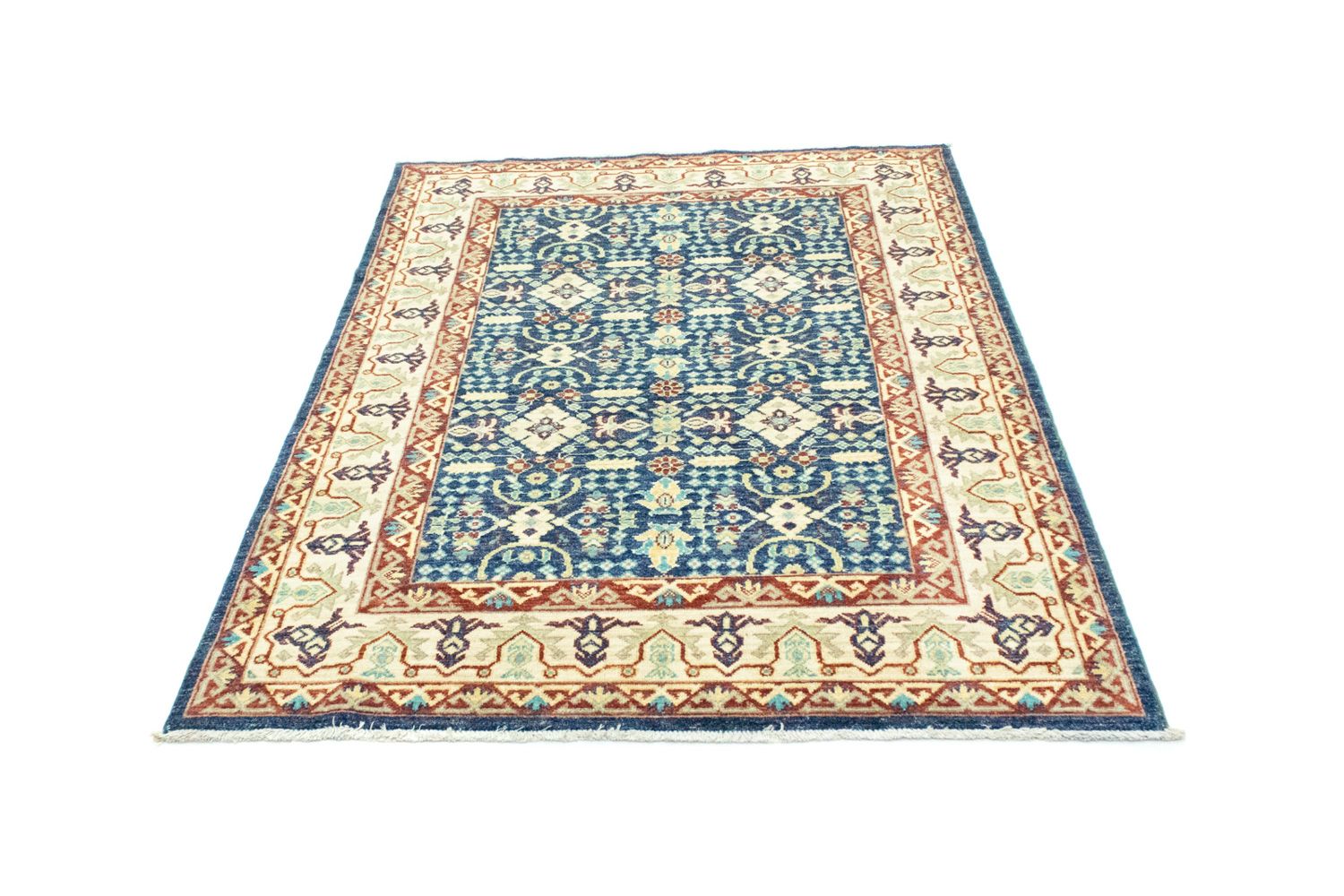 Ziegler Teppich 180 x 123 cm - blau