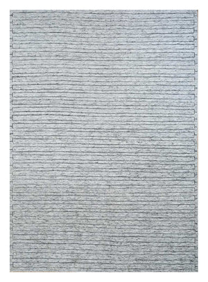 Wollteppich - 300 x 240 cm - grau