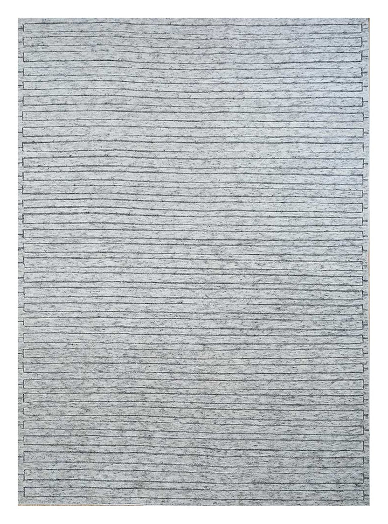 Wollteppich - 300 x 240 cm - grau