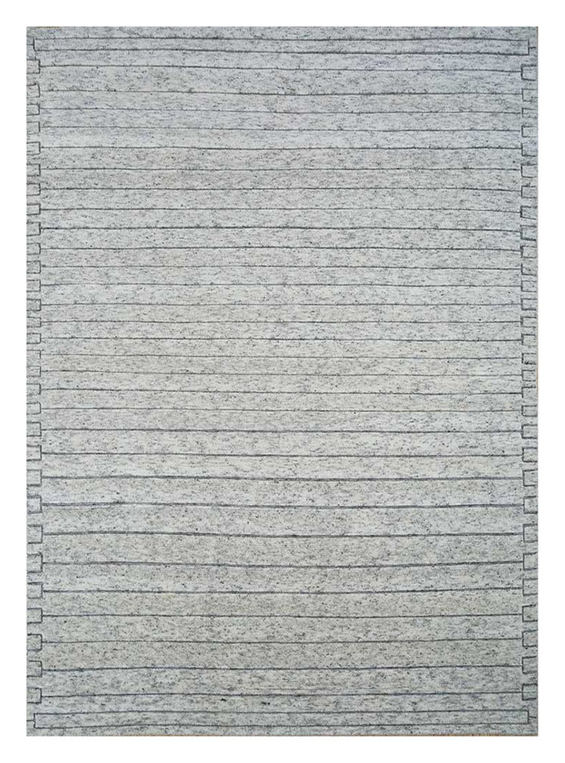 Wollteppich - 300 x 240 cm - grau