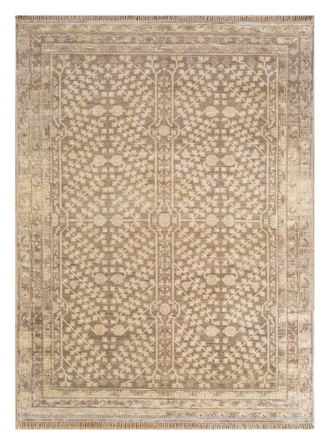 Wollteppich - 300 x 240 cm - dunkelbeige