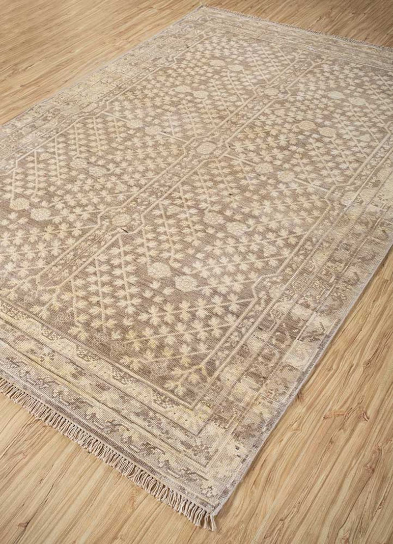 Wollteppich - 300 x 240 cm - dunkelbeige