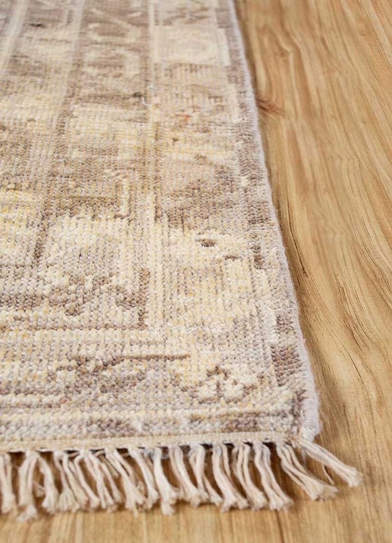 Wollteppich - 300 x 240 cm - dunkelbeige
