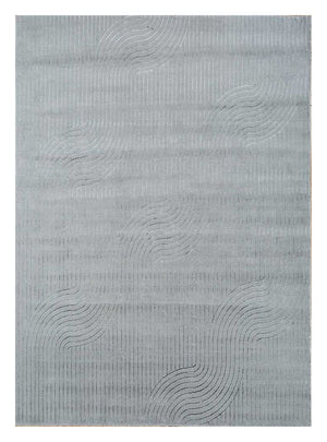 Wollteppich - 300 x 240 cm - grau