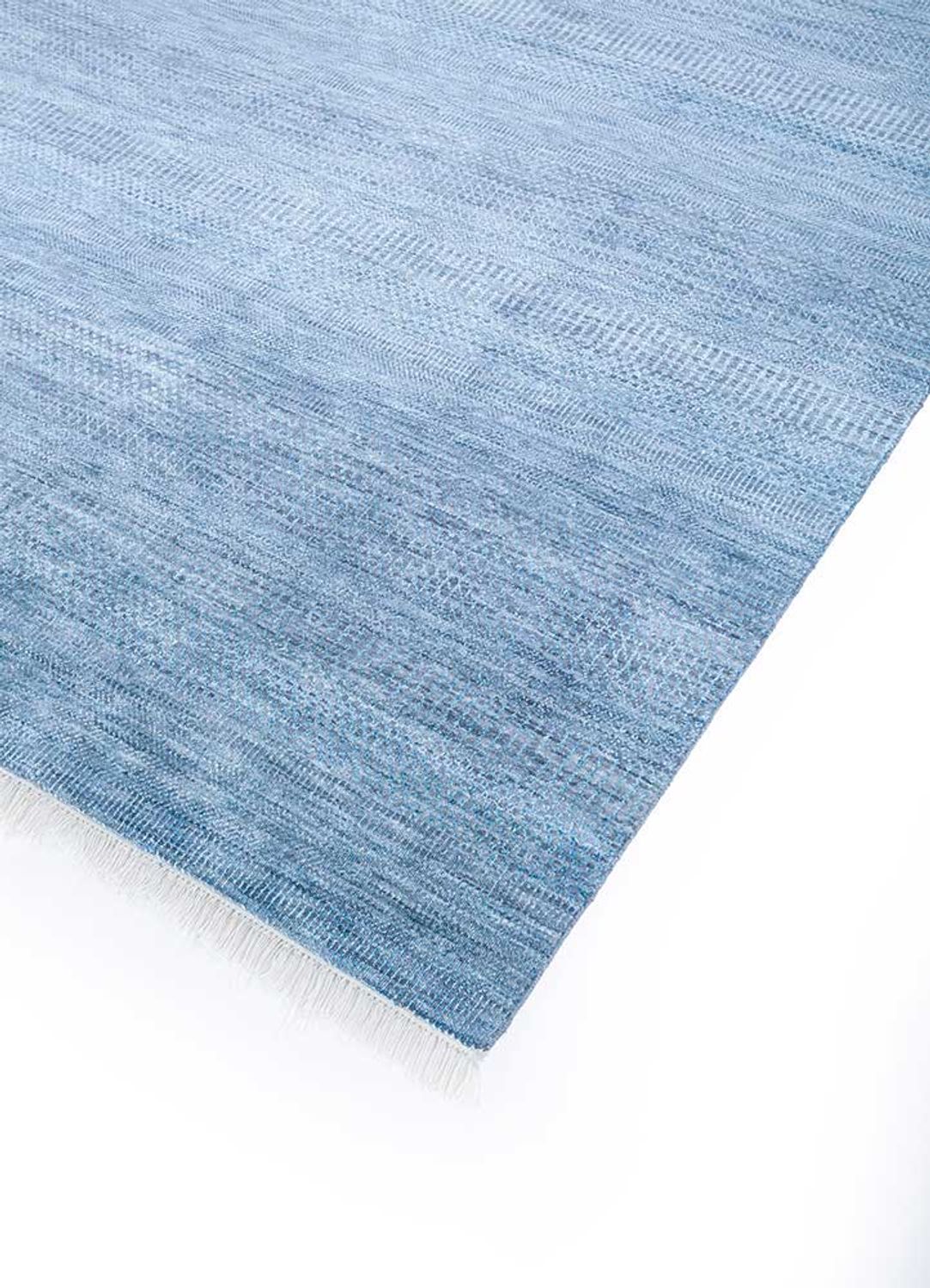 Wollteppich - 270 x 180 cm - seeblau