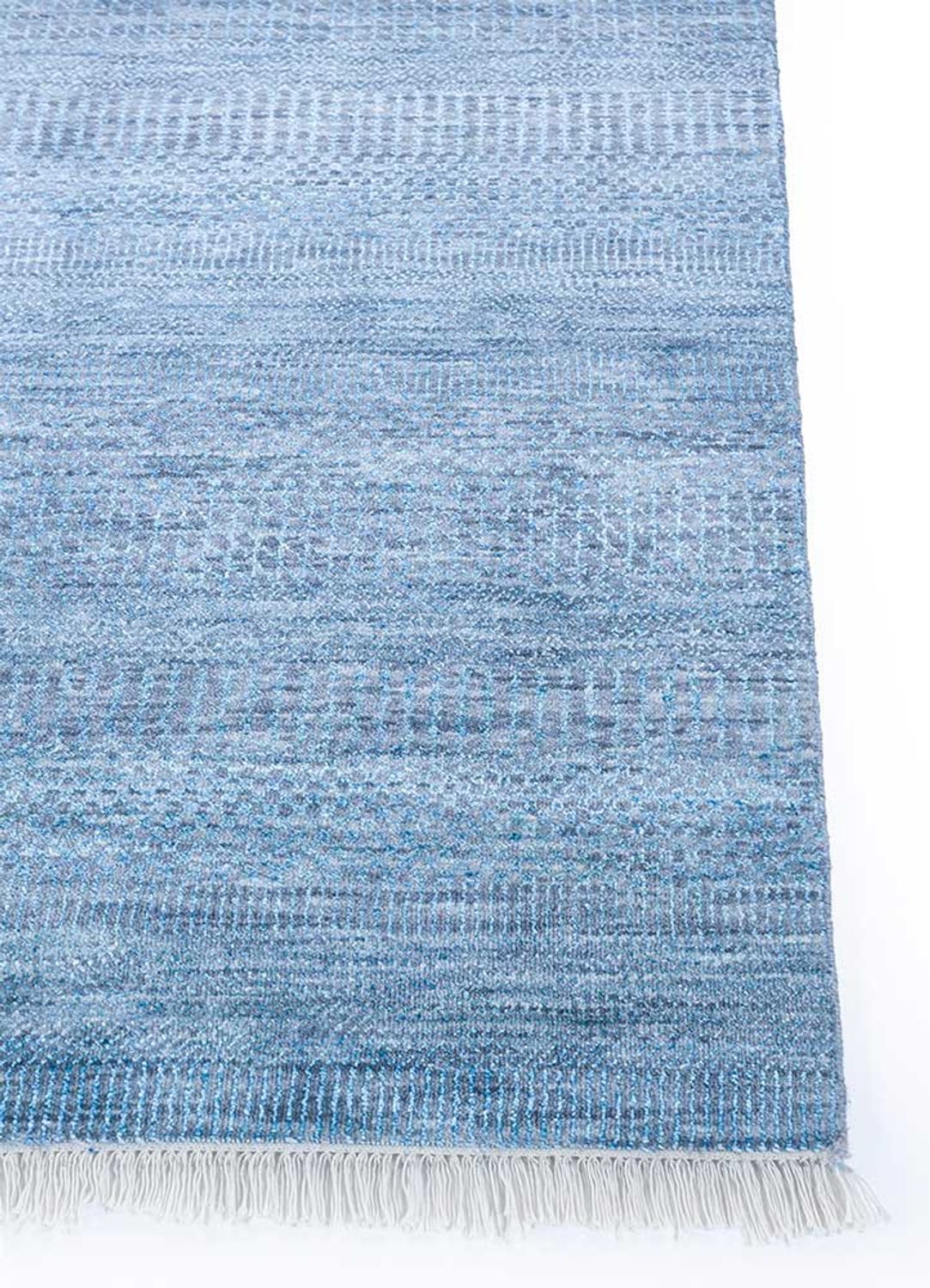 Wollteppich - 270 x 180 cm - seeblau