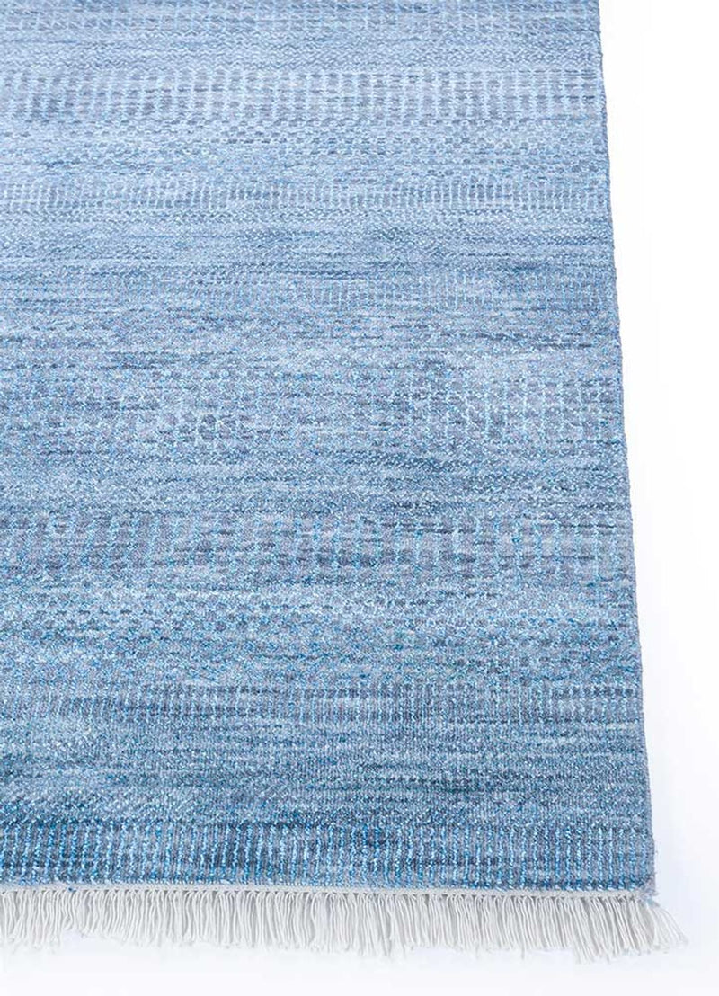 Wollteppich - 270 x 180 cm - seeblau