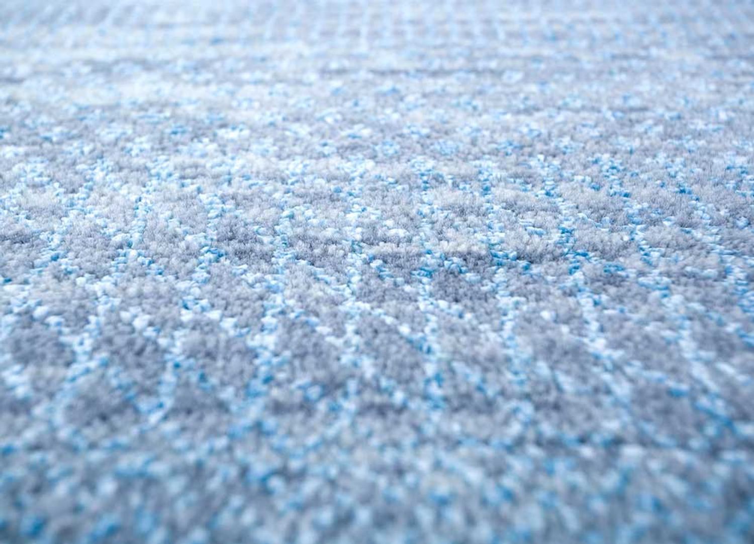 Wollteppich - 270 x 180 cm - seeblau