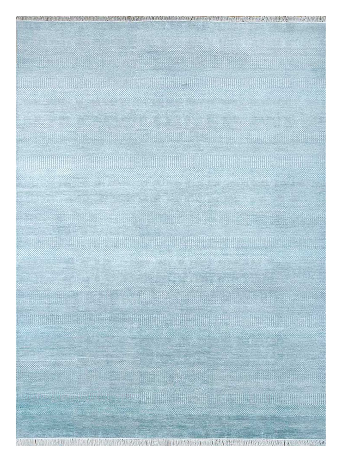 Wollteppich - 300 x 240 cm - hellblau
