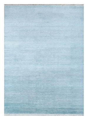 Wollteppich - 300 x 240 cm - hellblau