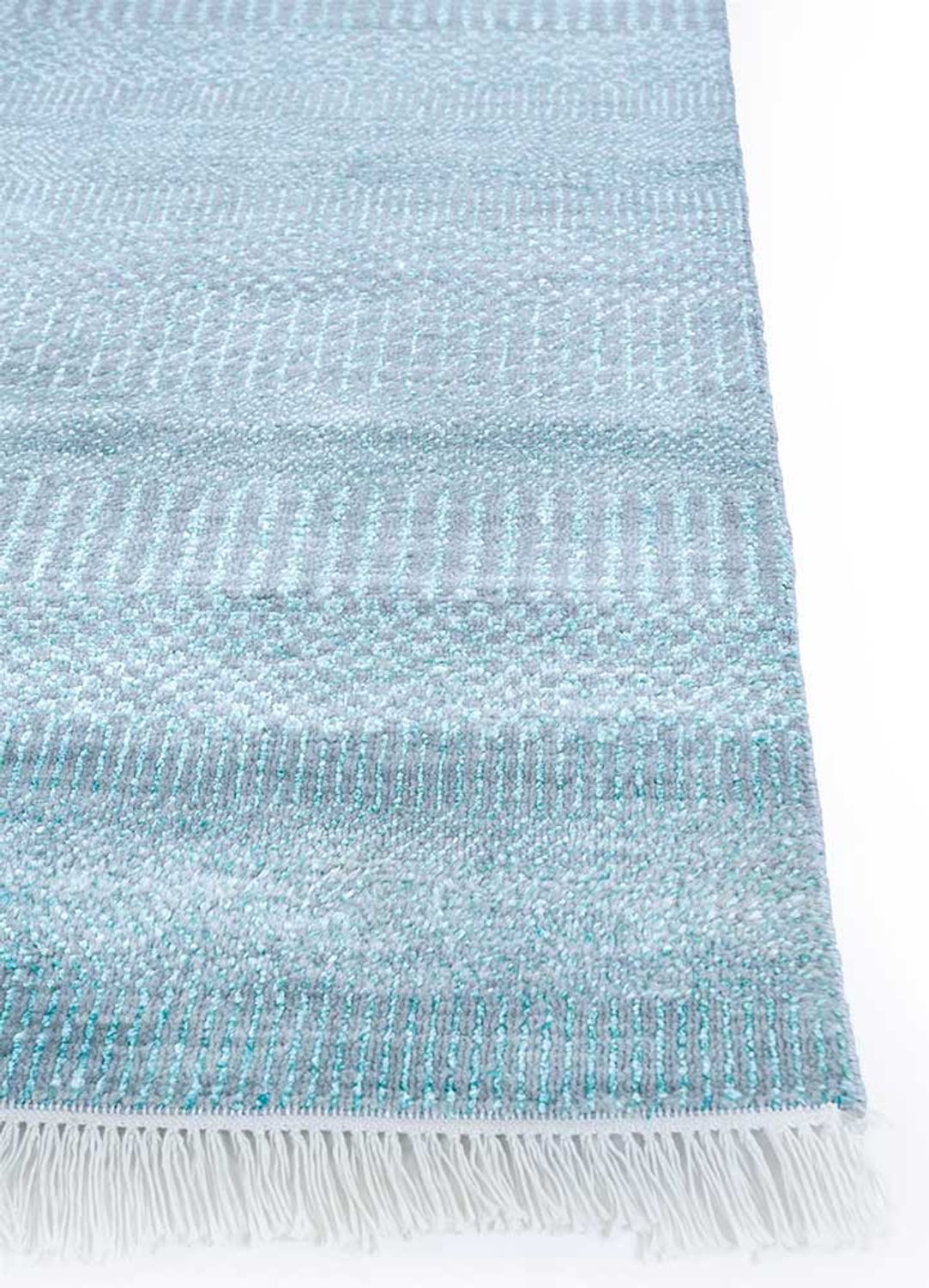Wollteppich - 300 x 240 cm - hellblau