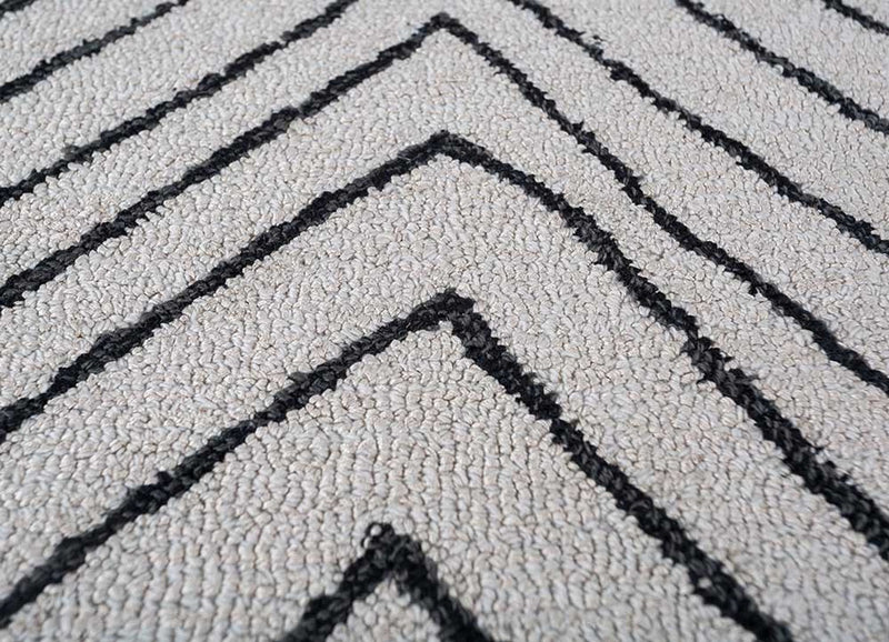 Wollteppich - 330 x 240 cm - hellgrau