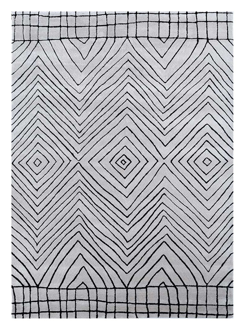 Wollteppich - 330 x 240 cm - hellgrau