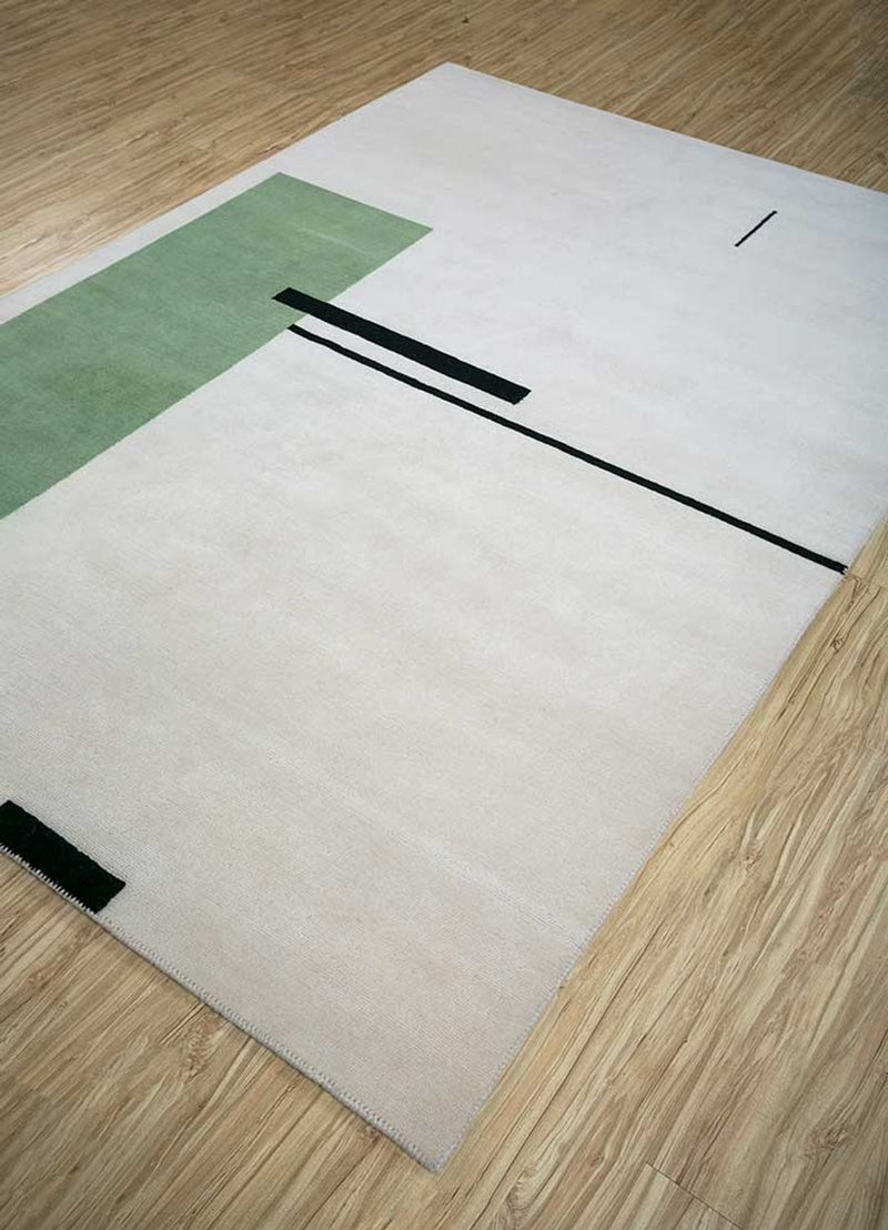 Wollteppich - 270 x 180 cm - hellgrau