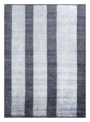 Wollteppich - 300 x 240 cm - silber