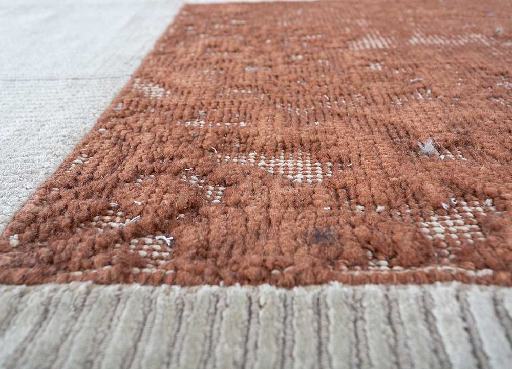 Wollteppich sonderform  - 180 x 150 cm - creme