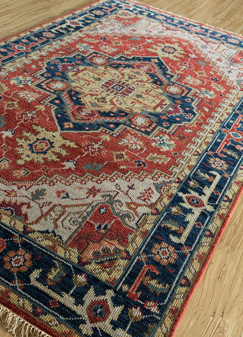 Wollteppich - 270 x 180 cm - rot