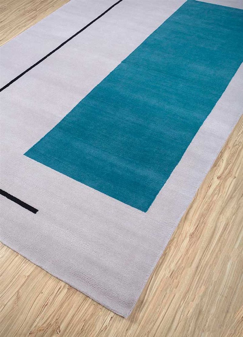 Wollteppich - 240 x 150 cm - dunkelgrau