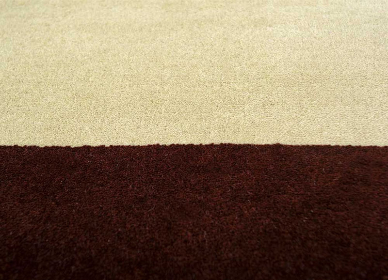 Wollteppich - 300 x 240 cm - weinrot