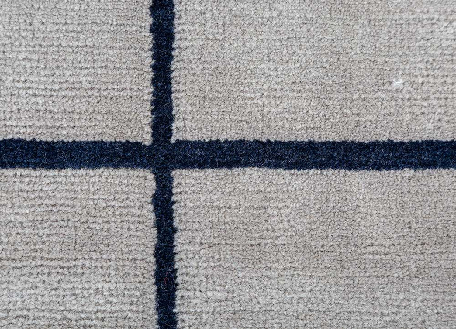 Wollteppich - 360 x 270 cm - grau