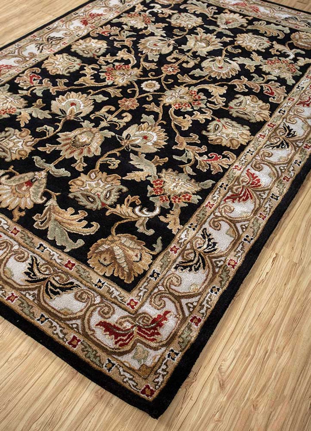 Wollteppich - 270 x 180 cm - dunkelbeige