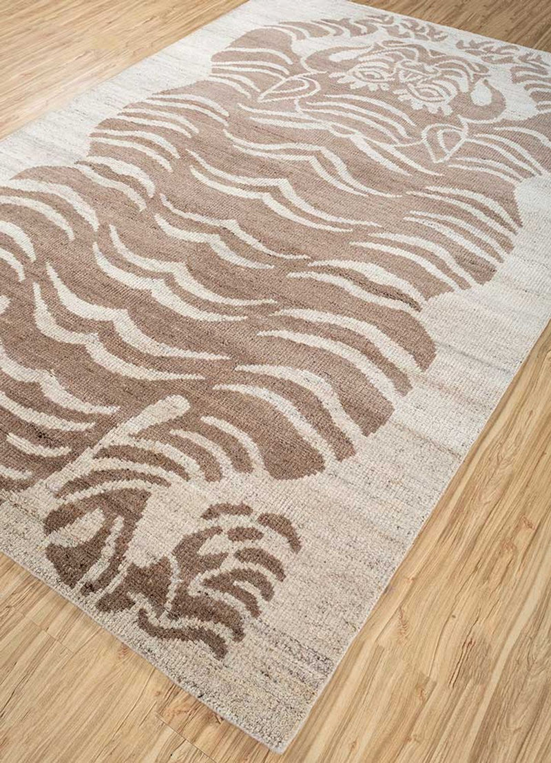 Wollteppich - 270 x 180 cm - creme