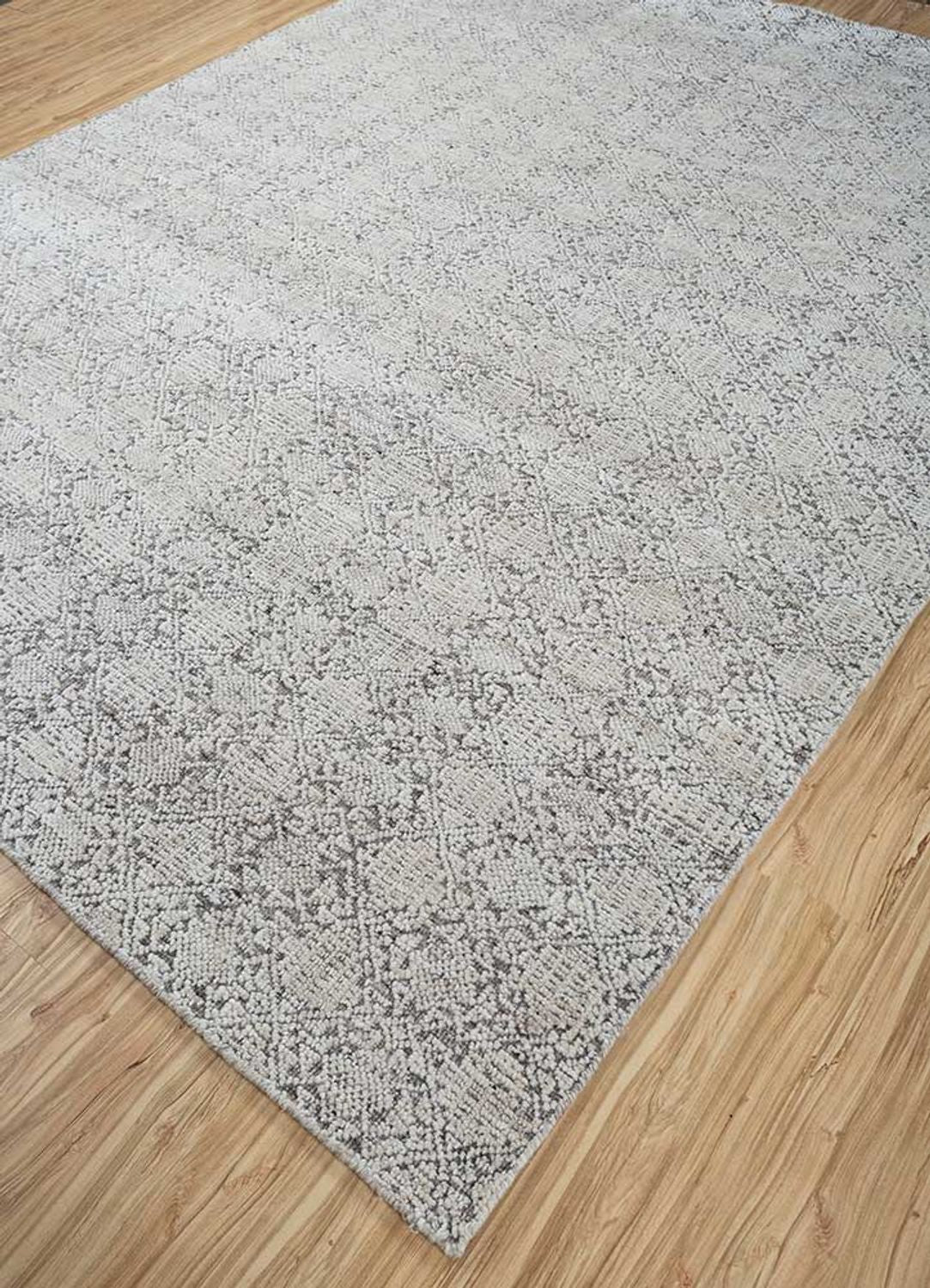 Wollteppich - 300 x 240 cm - hellgrau