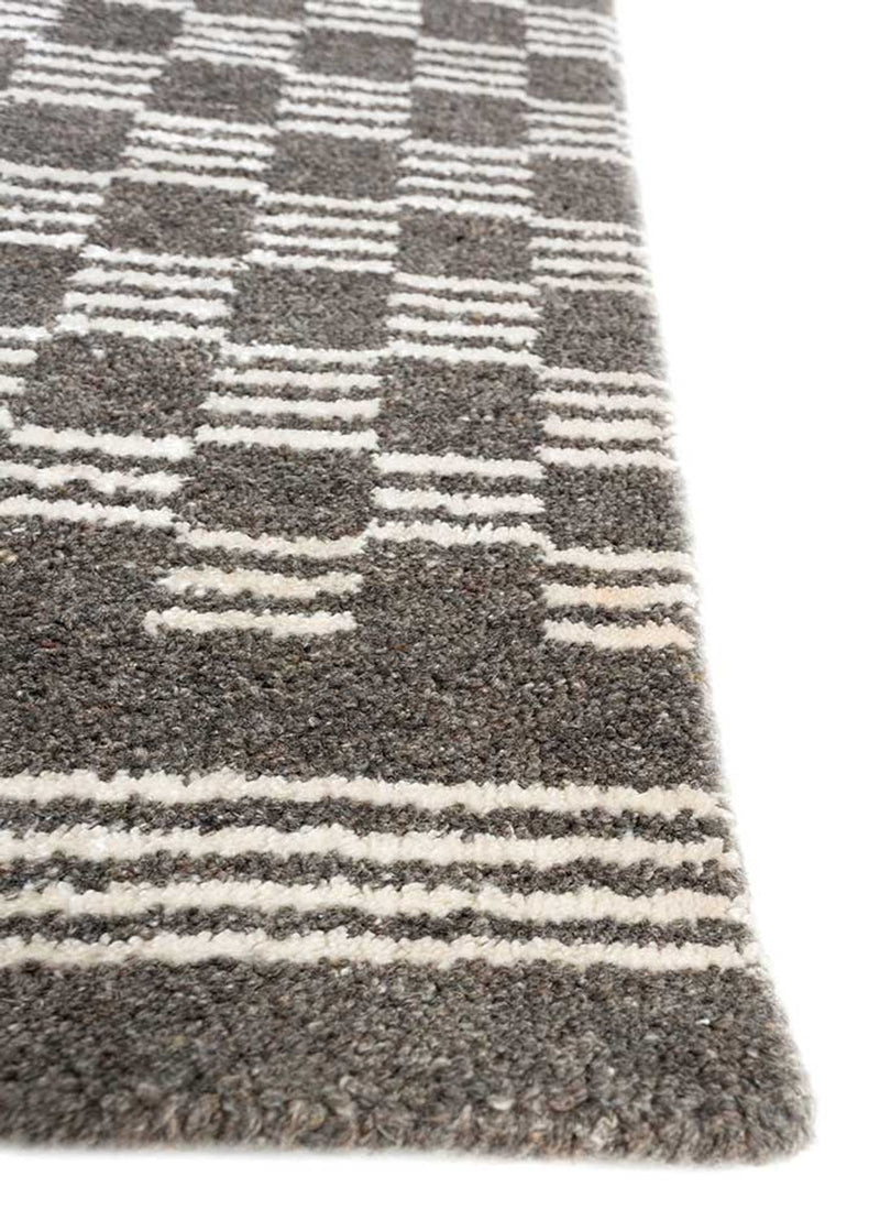 Teppich - 300 x 240 cm - schwarz-weiß