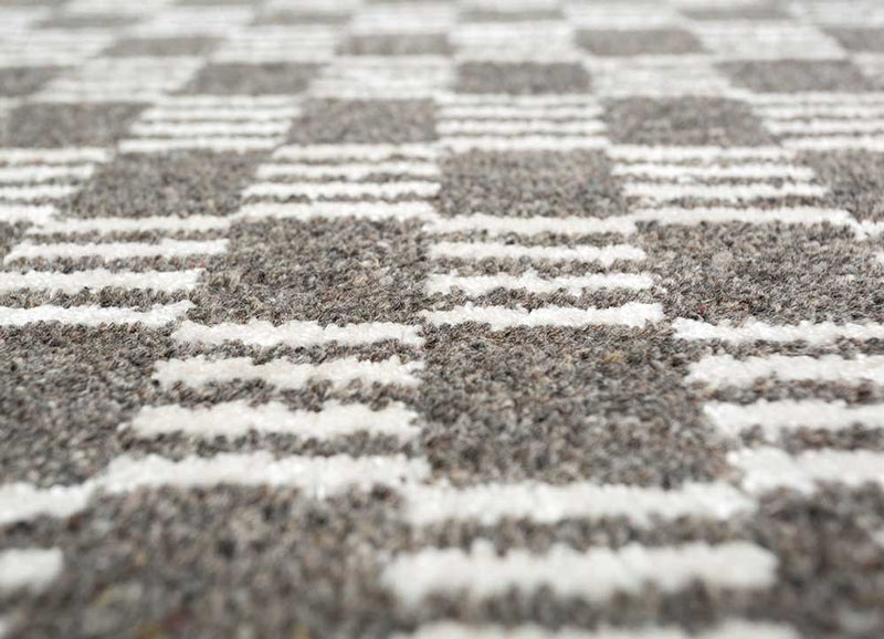 Teppich - 300 x 240 cm - schwarz-weiß