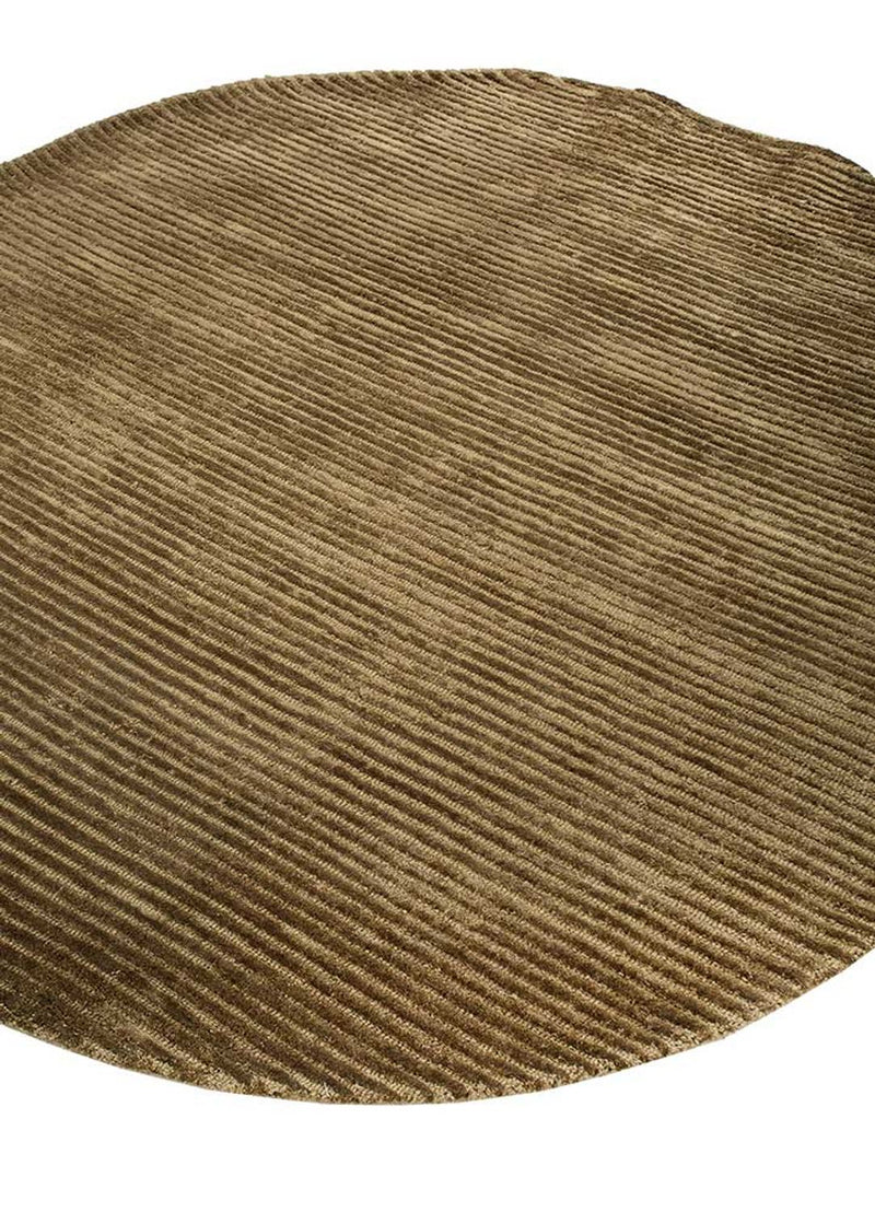 Wollteppich sonderform  - 210 x 165 cm - dunkelbeige