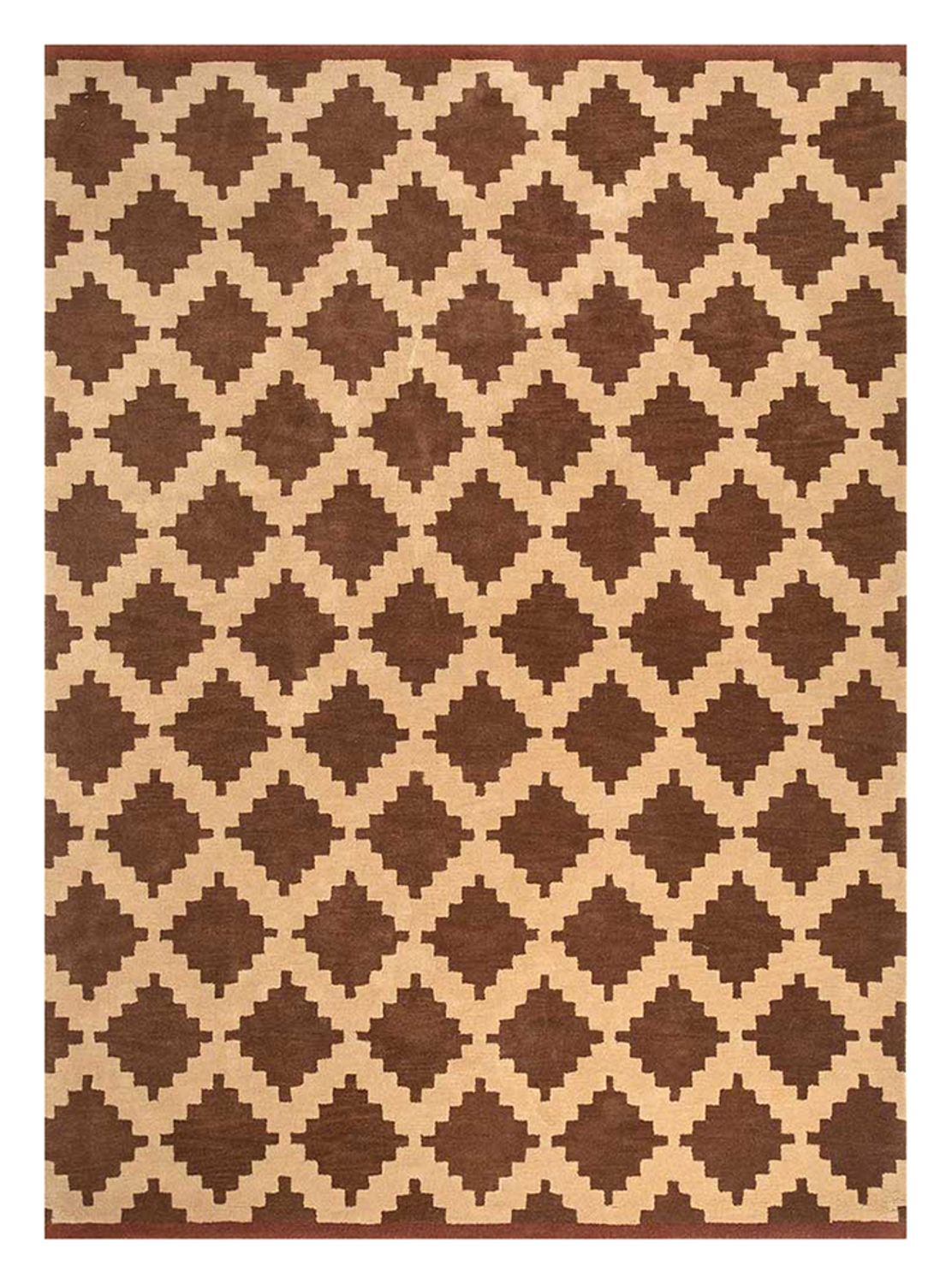 Wollteppich - 270 x 210 cm - braun