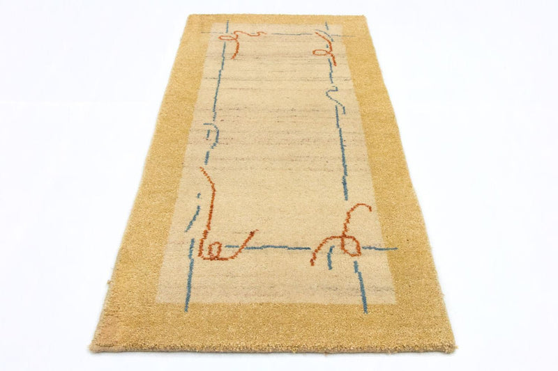 Gabbeh Teppich - Indus 140 x 70 cm - beige