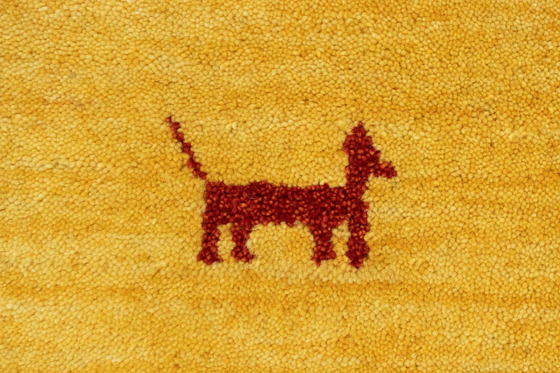 Gabbeh Teppich - Softy 300 x 250 cm - gold