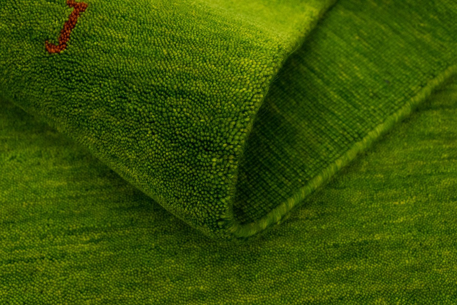 Gabbeh Teppich - Indus 240 x 80 cm - grün