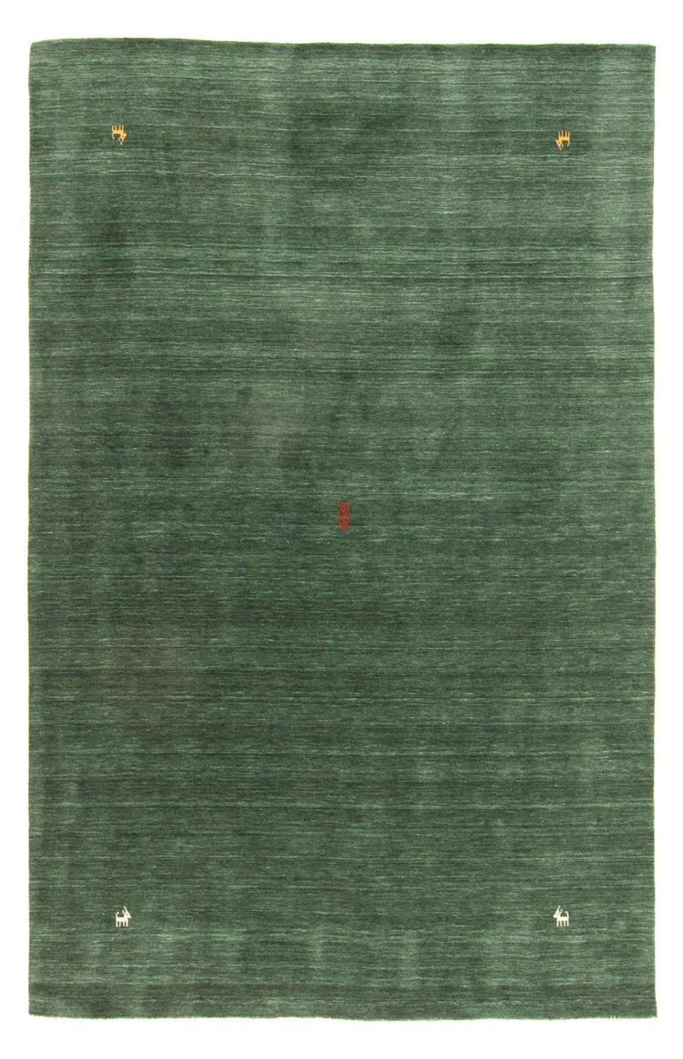 Gabbeh Teppich - Softy 160 x 90 cm - dunkelgrün