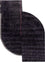 Designer Teppich sonderform  - 330 x 240 cm - anthrazit