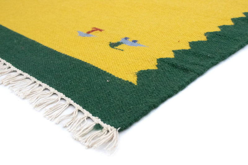 Kelim Teppich - Trendy 180 x 120 cm - gelb