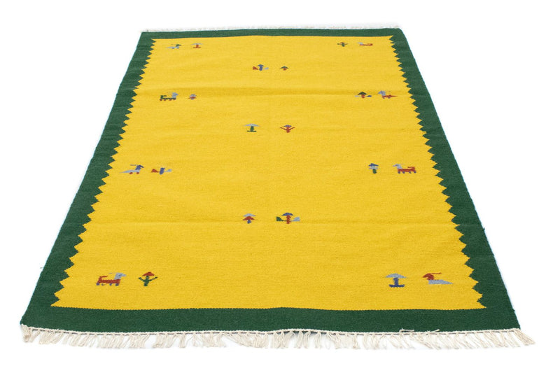 Kelim Teppich - Trendy 180 x 120 cm - gelb