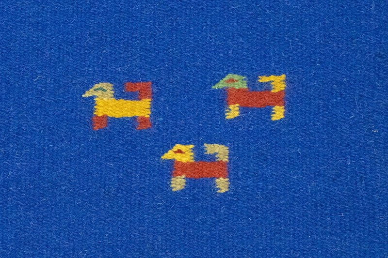 Kelim Teppich - Trendy 180 x 120 cm - blau