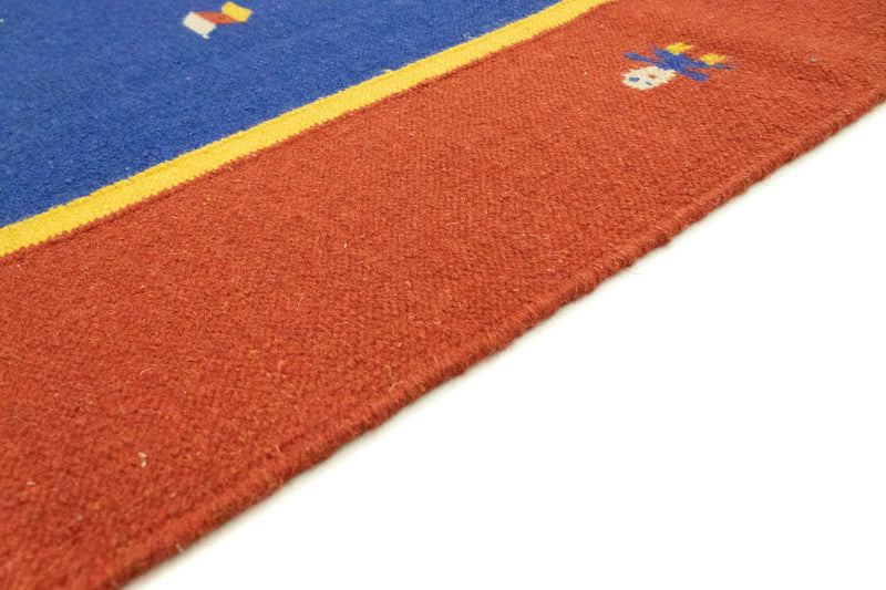 Kelim Teppich - Trendy 300 x 200 cm - blau