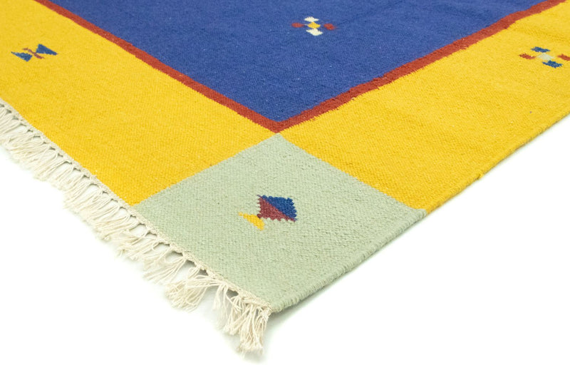 Kelim Teppich - Trendy 300 x 200 cm - blau